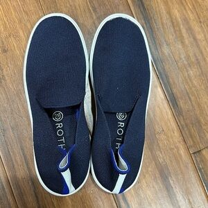 Rothy's Women's Dark Blue Slip-On Sneakers